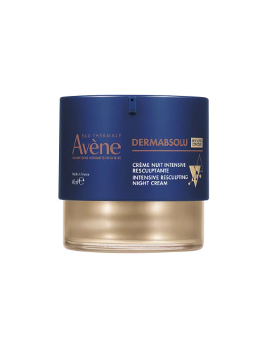 Avène DERMABSOLU Crema Notte Intensiva Rimodellante 40ml - Trattamento Ridensificante Anti-Età