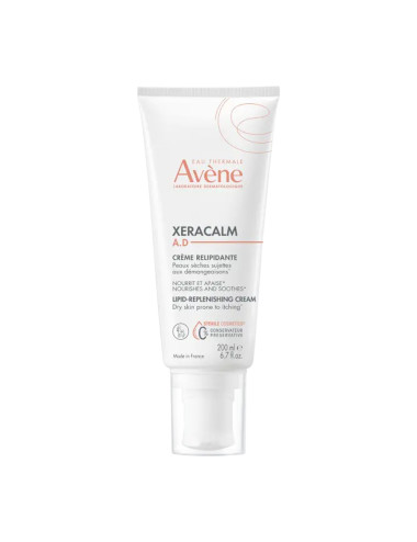 Avène XERACALM A.D Crema Liporestitutiva 200ml - Idratante Lenitiva per Pelle Molto Secca e Sensibile - Riduce Prurito