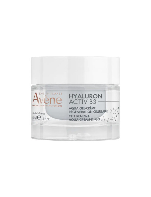 Avene Hyaluron Activ B3 Aqua Gel Crema Rigenerazione Cellulare 50ml - Trattamento Viso Anti-Age, Leviga e Rassoda