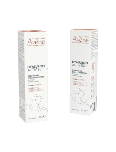 Avène Hyaluron Activ B3 Trattamento Contorno Occhi Tripla Correzione Anti-Età 15ml - Levigante, Rassodante, Rigenerante
