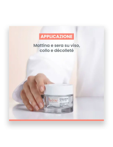 Avène Hyaluron Activ B3 Crema GIORNO Rigenerante Cellulare Anti-Rughe, Idratante, Rassodante e Levigante - 50ml