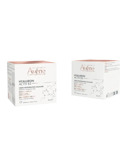 Avène Hyaluron Activ B3 Crema GIORNO Rigenerante Cellulare Anti-Rughe, Idratante, Rassodante e Levigante - 50ml