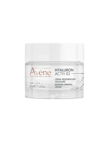 Avène Hyaluron Activ B3 Crema GIORNO Rigenerante Cellulare Anti-Rughe, Idratante, Rassodante e Levigante - 50ml