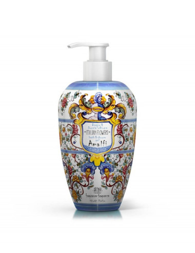 Le Maioliche Bagno Docciaschiuma Amalfi 700ml  - Fico Nero e Rosa Bianca