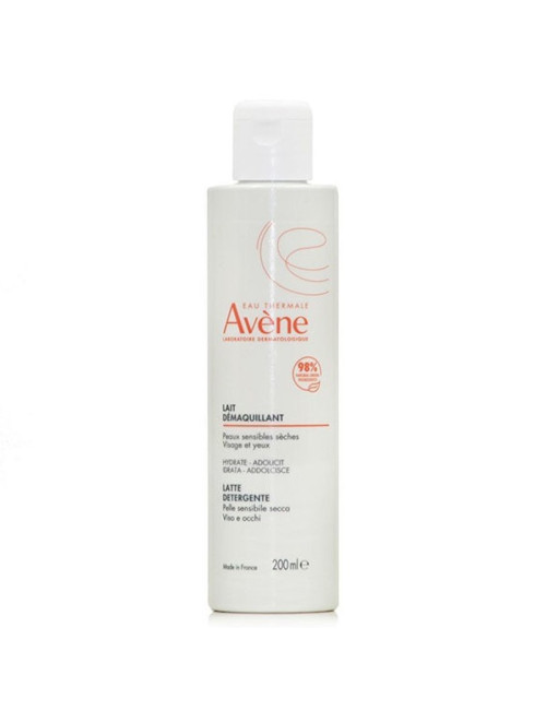 Avene Latte Detergente Delicato, Detergente Viso Idratante per Pelle Sensibile, 200ml