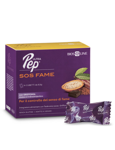 ULTRA Pep SOS FAME 14 cubetti cioccolato per il controllo del senso di fame