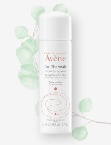 Avene Acqua Termale Spray 50ml - Spray Lenitivo e Rinfrescante per Pelli Sensibili
