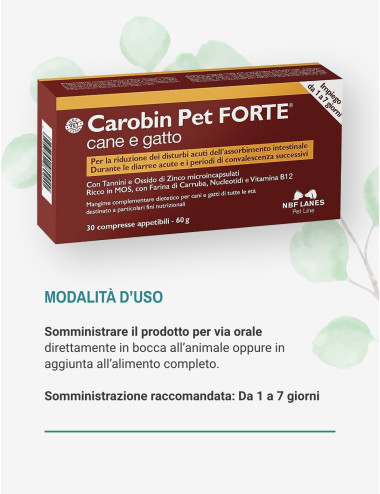 CAROBIN PET FORTE 30CPR