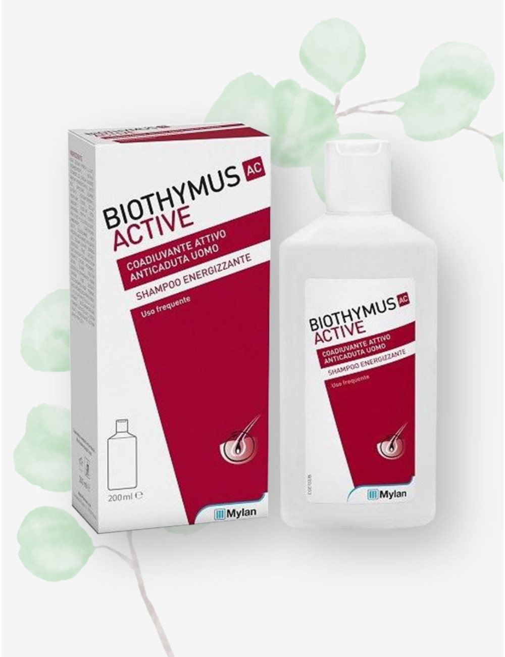 Immagine shampoo uomo anti caduta capelli Biothymus Anticaduta Active