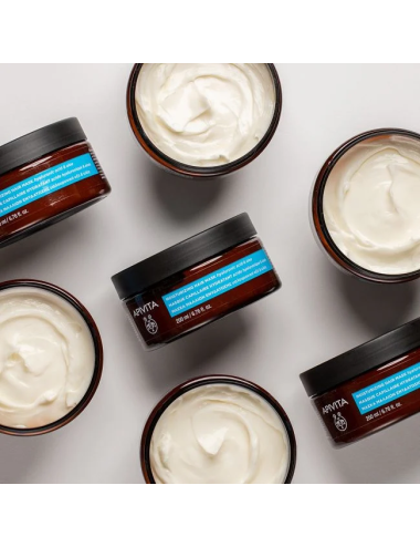 Apivita Maschera Capelli Idratante - Maschera Intensiva per Capelli Secchi e Danneggiati con Olio di Argan e Aloe
