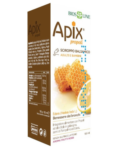 Apix Sciroppo Balsamico 150ml - Integratore per il Benessere delle Vie Respiratorie